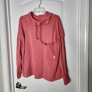 Small | Free People | NWOT | Hot Shot Hooded Layer Top | Salmon Pink